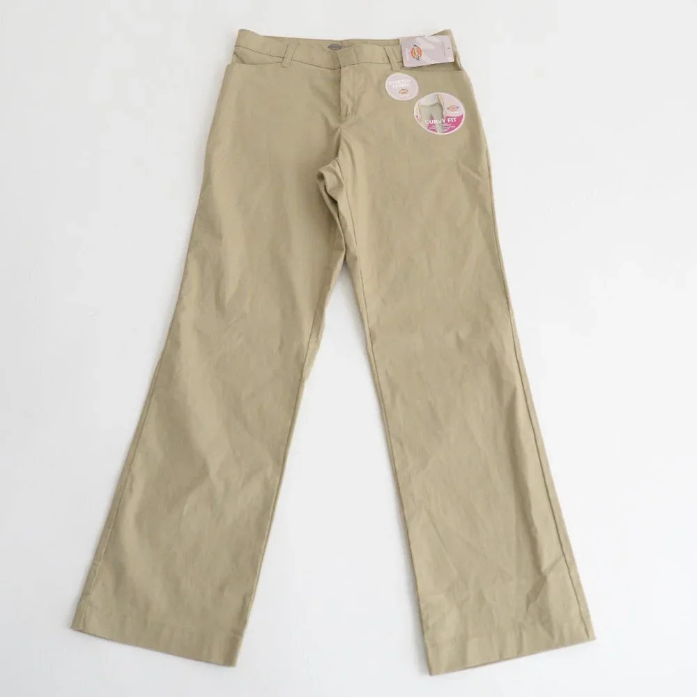 Dickies Women's Straight Leg Pants in Khaki